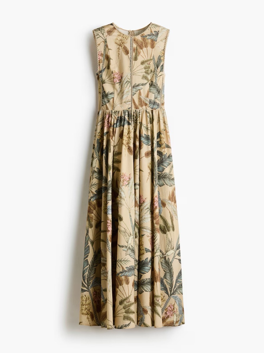 Lace detail Cotton Dress